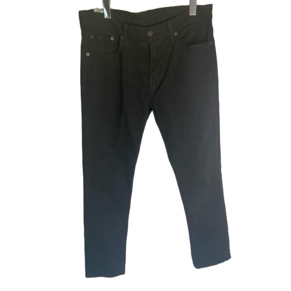 Levis Classic Black 511 Straight Leg Zip Up Jeans Size 32/30